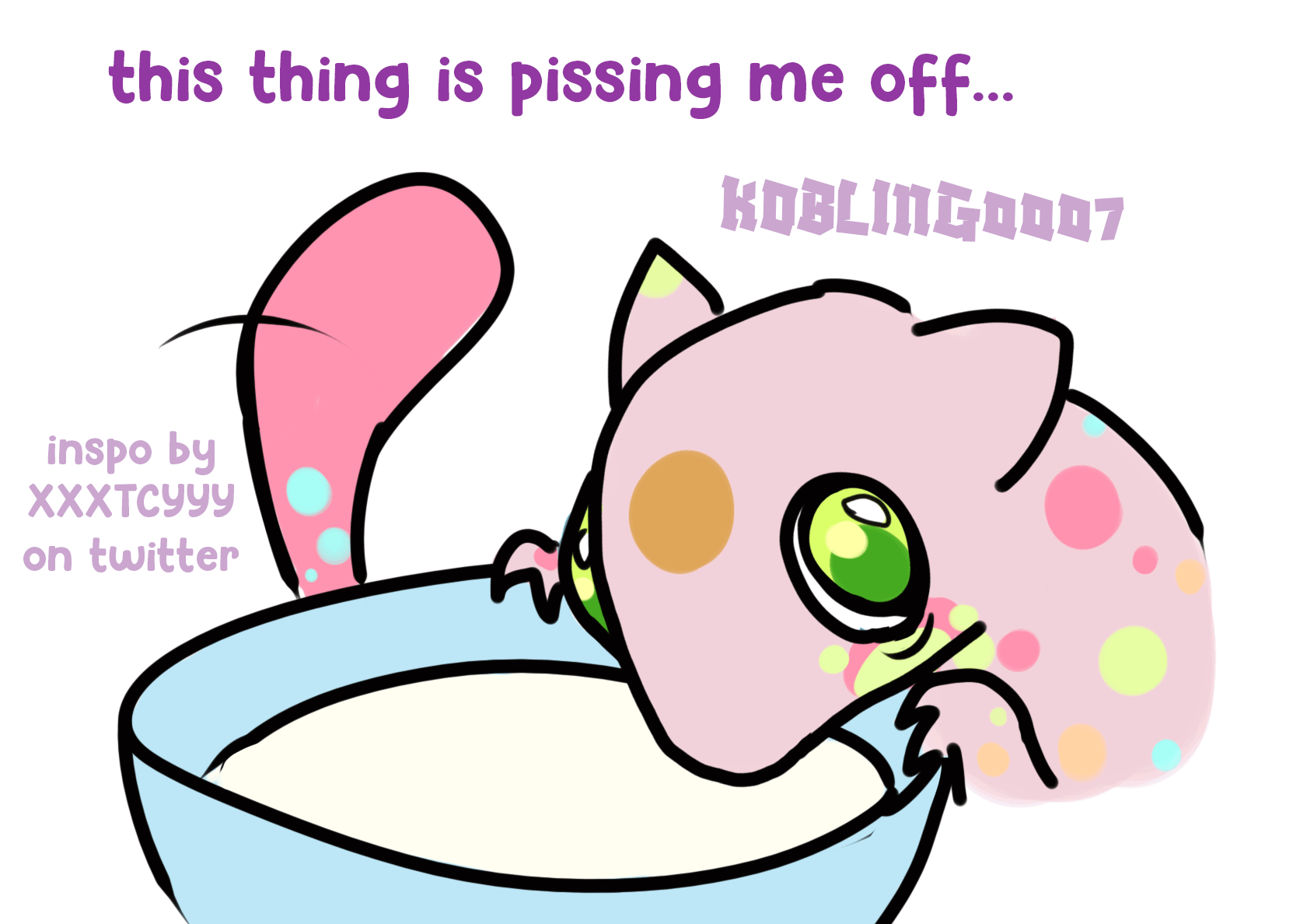 Shitpost/Meme, my OC Calypso (Pokemon, Mew)
