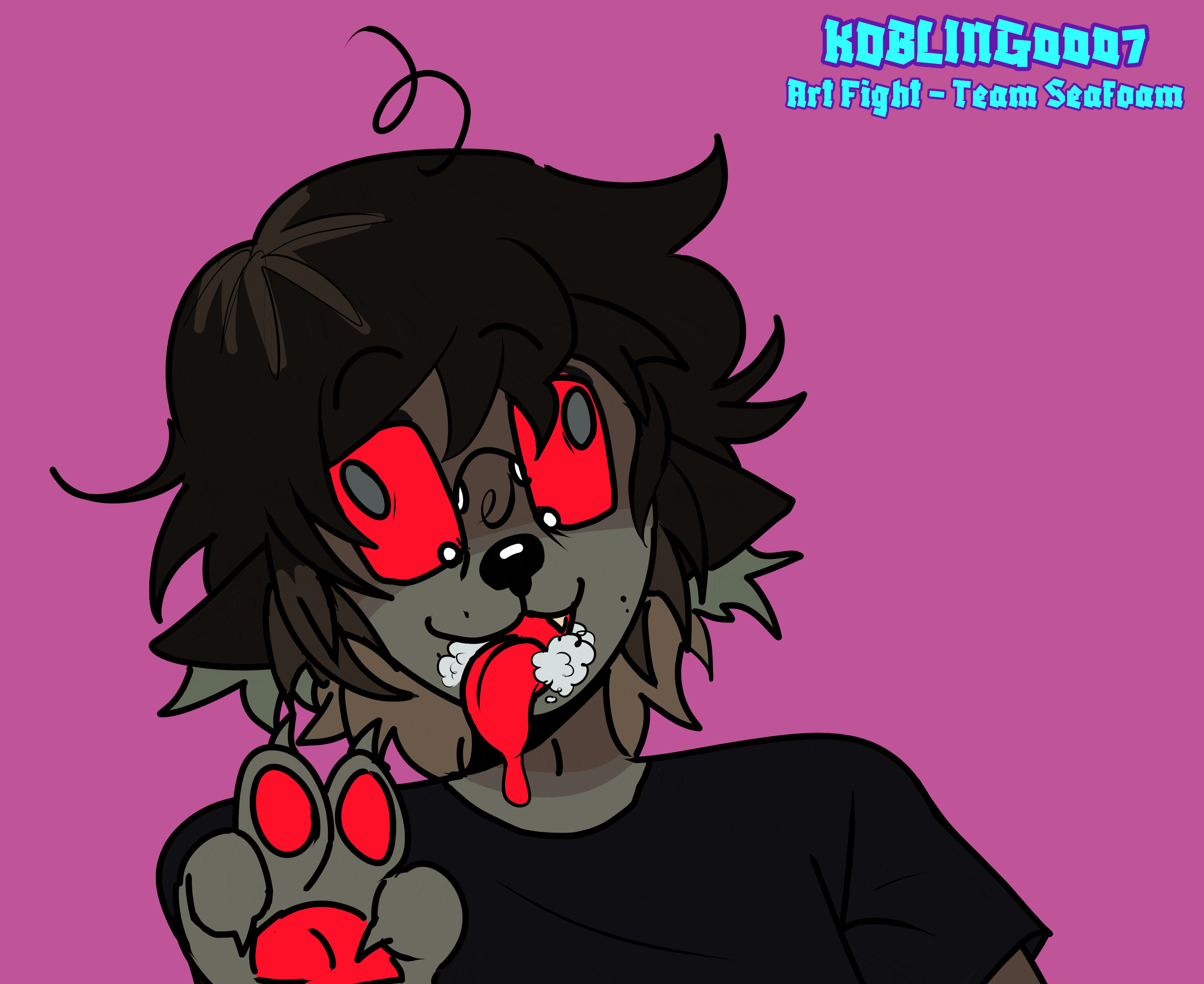 ArtFight attack, Yaoinon by doughnets on ArtFight